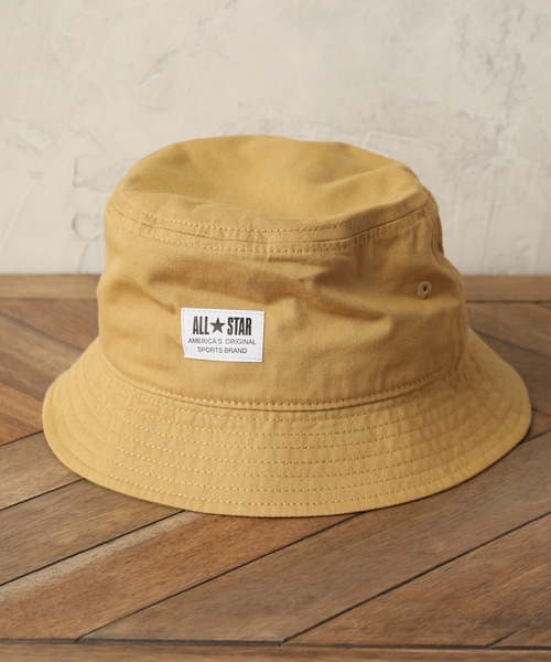 CONVERSE（コンバース）の「【CONVERSE/コンバース】ALL STAR コットンツイルバケットハット（ハット・メンズ・ホワイト/ブラック/ベージュ/ネイビー/マスタード/ライトグリーン/ダークパープル/ピンク・FREE）」の7枚目の写真