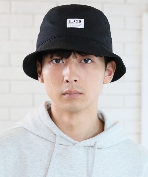 CONVERSE（コンバース）の「【CONVERSE/コンバース】ALL STAR コットンツイルバケットハット（ハット・メンズ・ホワイト/ブラック/ベージュ/ネイビー/マスタード/ライトグリーン/ダークパープル/ピンク・FREE）」の16枚目の写真