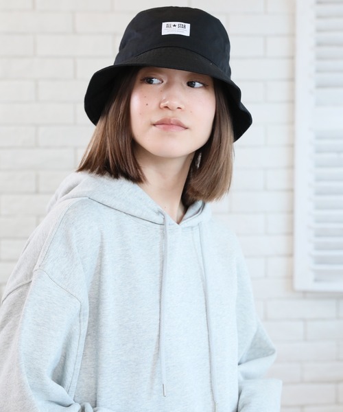 CONVERSE（コンバース）の「【CONVERSE/コンバース】ALL STAR コットンツイルバケットハット（ハット・メンズ・ホワイト/ブラック/ベージュ/ネイビー/マスタード/ライトグリーン/ダークパープル/ピンク・FREE）」の19枚目の写真