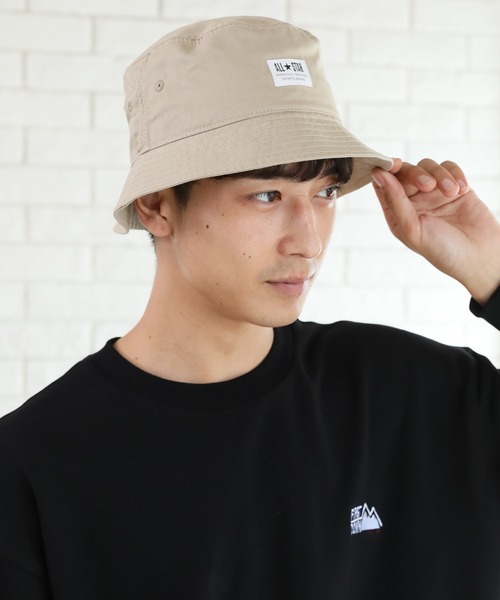 CONVERSE（コンバース）の「【CONVERSE/コンバース】ALL STAR コットンツイルバケットハット（ハット・メンズ・ホワイト/ブラック/ベージュ/ネイビー/マスタード/ライトグリーン/ダークパープル/ピンク・FREE）」の21枚目の写真