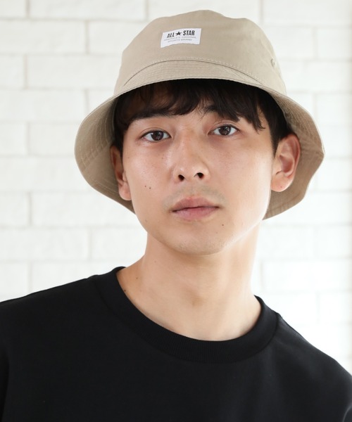 CONVERSE（コンバース）の「【CONVERSE/コンバース】ALL STAR コットンツイルバケットハット（ハット・メンズ・ホワイト/ブラック/ベージュ/ネイビー/マスタード/ライトグリーン/ダークパープル/ピンク・FREE）」の20枚目の写真