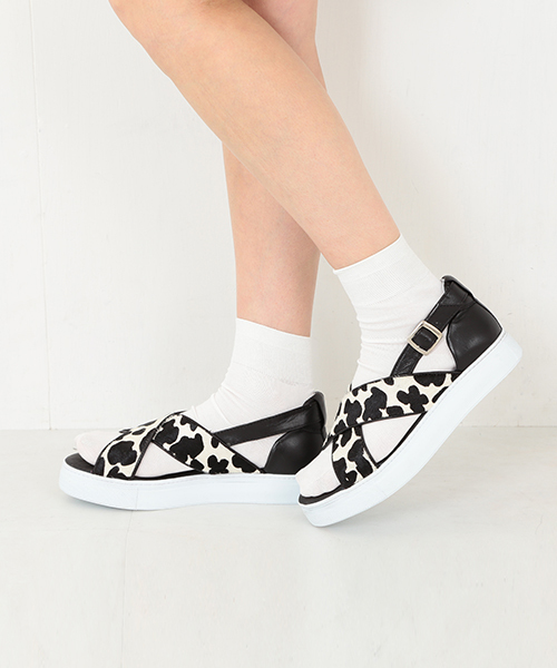 Ray BEAMS（レイビームス）の「Amb / レオパード クロスコンフォート サンダル（サンダル・レディース・その他・38/35/36/37）」の4枚目の写真