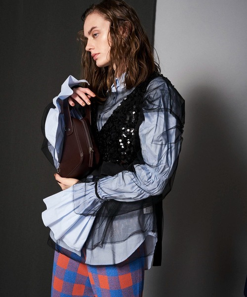 MAISON SPECIAL（メゾンスペシャル）の「トライアングルチェーンバッグ【MAISON SPECIAL/メゾンスペシャル】（ショルダーバッグ・レディース・ホワイト/ブラック/ブラウン・FREE）」の12枚目の写真