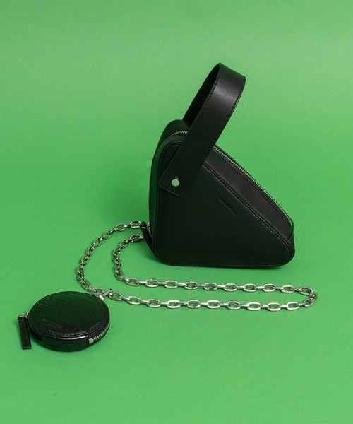 MAISON SPECIAL（メゾンスペシャル）の「トライアングルチェーンバッグ【MAISON SPECIAL/メゾンスペシャル】（ショルダーバッグ・レディース・ホワイト/ブラック/ブラウン・FREE）」の19枚目の写真