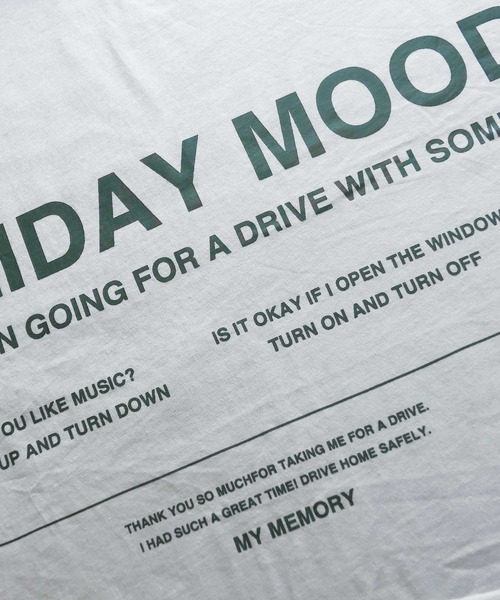 CORNERS(コーナーズ)の「フォトロゴ2wayT-shirt(Tシャツ/カットソー・レディース・オフホワイト/グリーン/オートミール/スミクロ・FREE)」の9枚目の写真