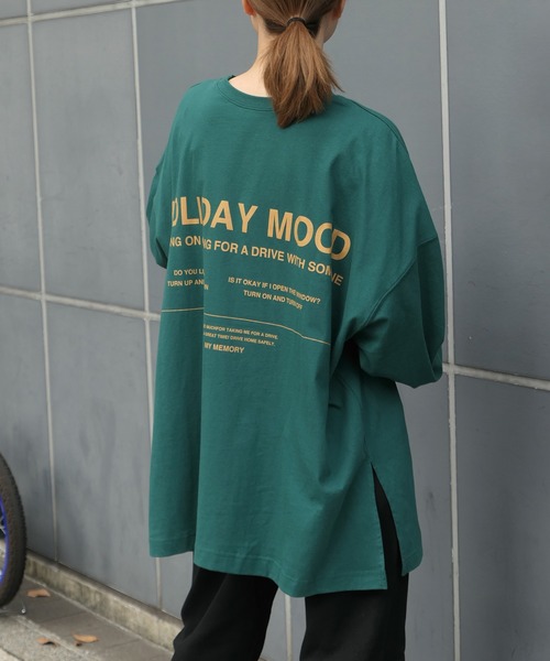 CORNERS(コーナーズ)の「フォトロゴ2wayT-shirt(Tシャツ/カットソー・レディース・オフホワイト/グリーン/オートミール/スミクロ・FREE)」の18枚目の写真