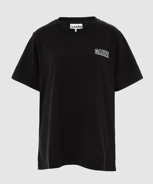GANNI(ガニー)の「Thin Software Jersey(Tシャツ/カットソー・レディース・ホワイト/ブラック・S/M)」の2枚目の写真