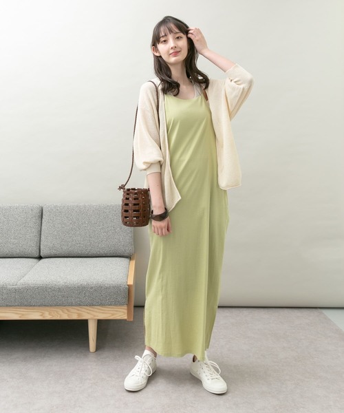 UR Lab.（アーバンリサーチラボ）の「エプロンワンピース（ワンピース・レディース・イエロー系その他/ライトベージュ/ブラウン・FREE）」の5枚目の写真