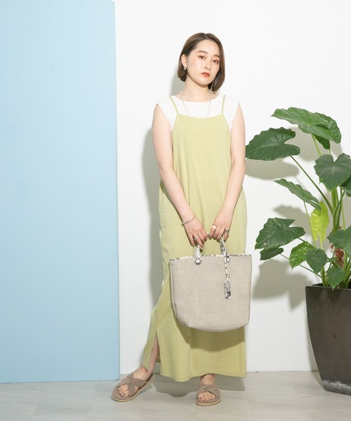 UR Lab.（アーバンリサーチラボ）の「エプロンワンピース（ワンピース・レディース・イエロー系その他/ライトベージュ/ブラウン・FREE）」の9枚目の写真