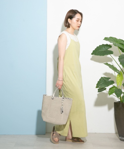 UR Lab.（アーバンリサーチラボ）の「エプロンワンピース（ワンピース・レディース・イエロー系その他/ライトベージュ/ブラウン・FREE）」の10枚目の写真