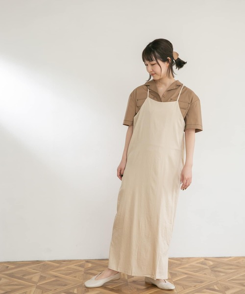 UR Lab.（アーバンリサーチラボ）の「エプロンワンピース（ワンピース・レディース・イエロー系その他/ライトベージュ/ブラウン・FREE）」の11枚目の写真