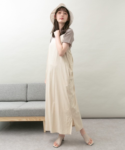 UR Lab.（アーバンリサーチラボ）の「エプロンワンピース（ワンピース・レディース・イエロー系その他/ライトベージュ/ブラウン・FREE）」の12枚目の写真