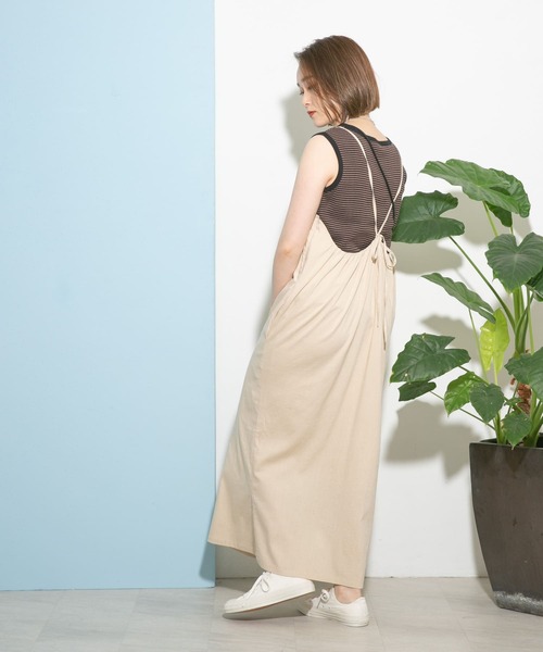 UR Lab.（アーバンリサーチラボ）の「エプロンワンピース（ワンピース・レディース・イエロー系その他/ライトベージュ/ブラウン・FREE）」の17枚目の写真