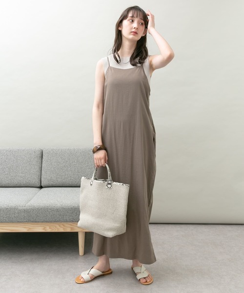 UR Lab.（アーバンリサーチラボ）の「エプロンワンピース（ワンピース・レディース・イエロー系その他/ライトベージュ/ブラウン・FREE）」の20枚目の写真