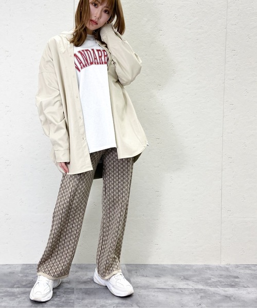 Per sist ence(パーシエンス)の「Per sist ence/パーシエンス フェイクレザー バンドカラーシャツ(シャツ/ブラウス・レディース・ブラック/ベージュ/アイボリー・FREE)」の19枚目の写真