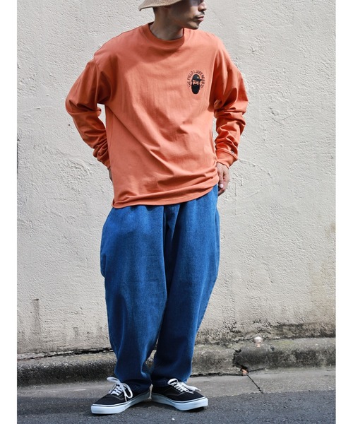 BACK NUMBER(バックナンバー)の「【BACK NUMBER】刺繍プリントロンT(Tシャツ/カットソー・メンズ・ライトグレー/オレンジ/ブルー・L/M/XL)」の15枚目の写真