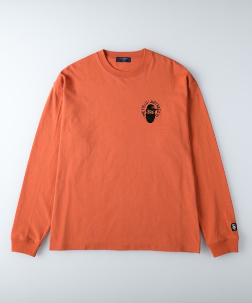 BACK NUMBER(バックナンバー)の「【BACK NUMBER】刺繍プリントロンT(Tシャツ/カットソー・メンズ・ライトグレー/オレンジ/ブルー・L/M/XL)」の17枚目の写真