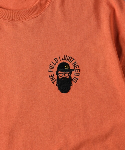 BACK NUMBER(バックナンバー)の「【BACK NUMBER】刺繍プリントロンT(Tシャツ/カットソー・メンズ・ライトグレー/オレンジ/ブルー・L/M/XL)」の18枚目の写真