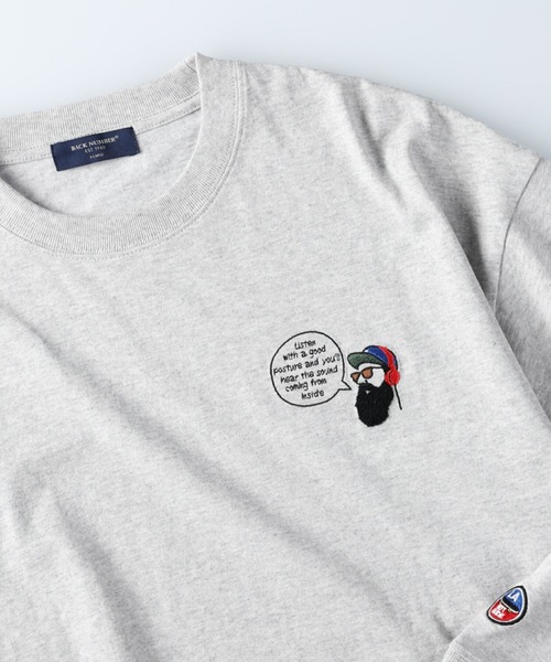 BACK NUMBER(バックナンバー)の「【BACK NUMBER】刺繍プリントロンT(Tシャツ/カットソー・メンズ・ライトグレー/オレンジ/ブルー・L/M/XL)」の22枚目の写真