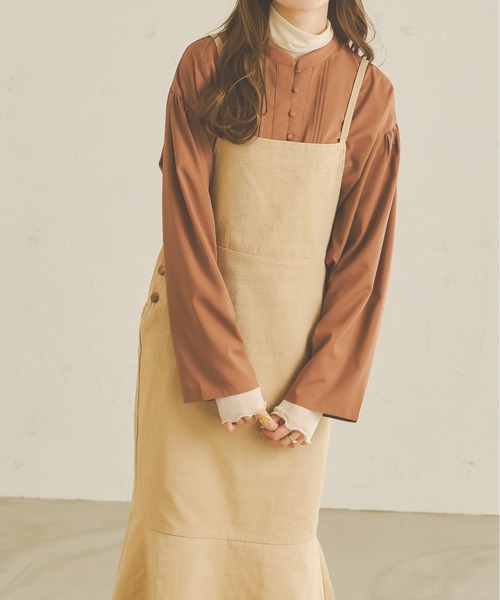 Ambre Neige（アンブルネージュ）の「クルミボタンフレアスリーブシャツ／【WEB/EC限定商品】（シャツ/ブラウス・レディース・モカ/ベージュ/オフホワイト/ライトベージュ/ライトブラウン・FREE）」の14枚目の写真