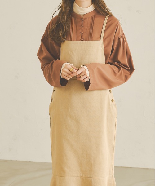 Ambre Neige（アンブルネージュ）の「クルミボタンフレアスリーブシャツ／【WEB/EC限定商品】（シャツ/ブラウス・レディース・モカ/ベージュ/オフホワイト/ライトベージュ/ライトブラウン・FREE）」の15枚目の写真