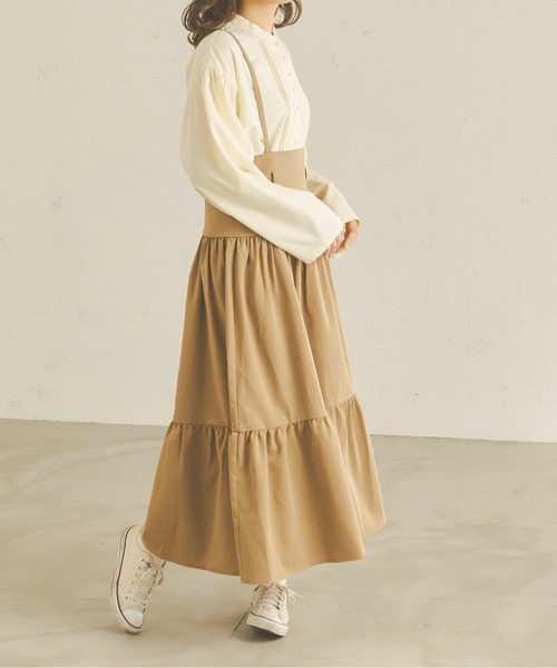 Ambre Neige（アンブルネージュ）の「クルミボタンフレアスリーブシャツ／【WEB/EC限定商品】（シャツ/ブラウス・レディース・モカ/ベージュ/オフホワイト/ライトベージュ/ライトブラウン・FREE）」の6枚目の写真