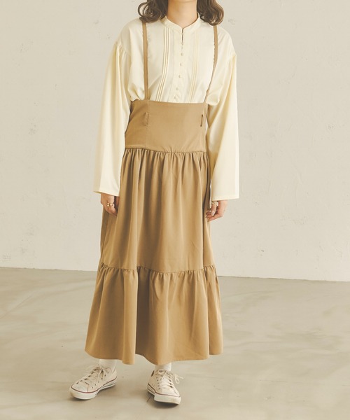 Ambre Neige（アンブルネージュ）の「クルミボタンフレアスリーブシャツ／【WEB/EC限定商品】（シャツ/ブラウス・レディース・モカ/ベージュ/オフホワイト/ライトベージュ/ライトブラウン・FREE）」の7枚目の写真