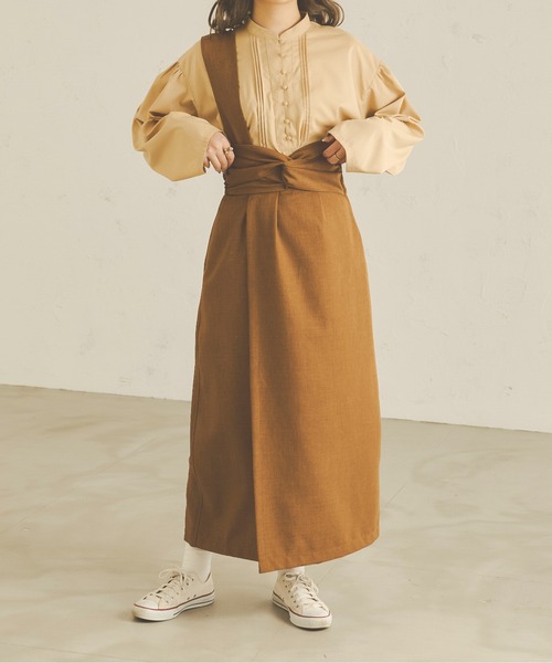 Ambre Neige（アンブルネージュ）の「クルミボタンフレアスリーブシャツ／【WEB/EC限定商品】（シャツ/ブラウス・レディース・モカ/ベージュ/オフホワイト/ライトベージュ/ライトブラウン・FREE）」の18枚目の写真