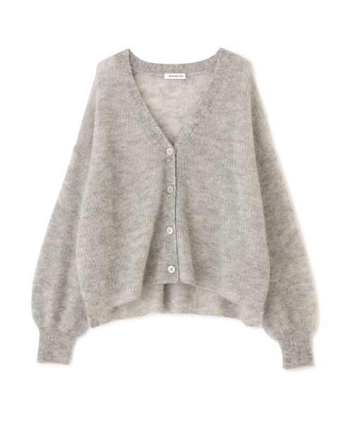 NATURAL BEAUTY BASIC（ナチュラルビューティーベーシック）の「モヘヤブレンドニット カーデ（カーディガン/ボレロ・レディース・グレー/チャコールグレー/ラベンダー・MEDIUM）」の11枚目の写真