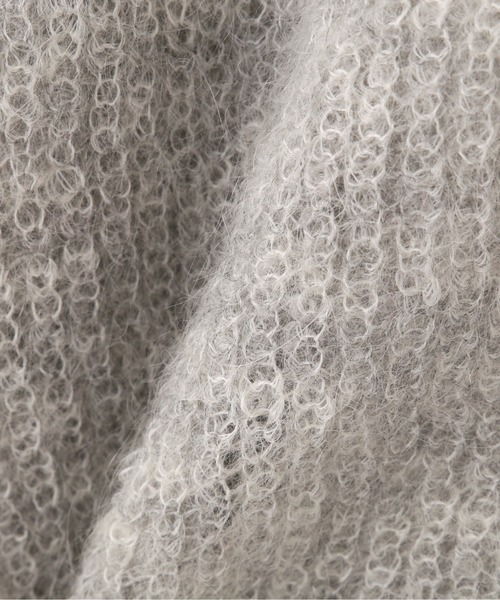 NATURAL BEAUTY BASIC（ナチュラルビューティーベーシック）の「モヘヤブレンドニット カーデ（カーディガン/ボレロ・レディース・グレー/チャコールグレー/ラベンダー・MEDIUM）」の16枚目の写真