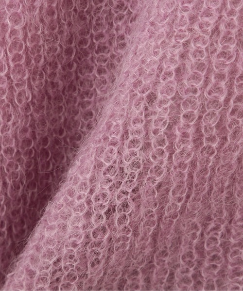 NATURAL BEAUTY BASIC（ナチュラルビューティーベーシック）の「モヘヤブレンドニット カーデ（カーディガン/ボレロ・レディース・グレー/チャコールグレー/ラベンダー・MEDIUM）」の19枚目の写真