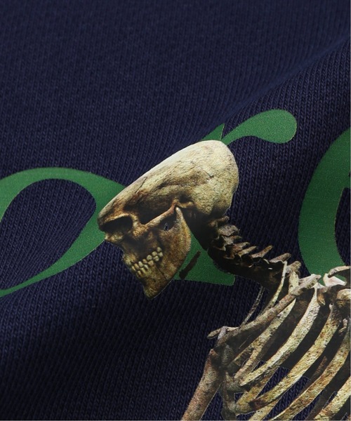 ROCKET x LUNCH（ロケットアンドランチ）の「【ROCKET × LUNCH/ロケット ランチ】R HUMANITE GRAPHIC SWEATS（Tシャツ/カットソー・レディース・チャコールグレー/ネイビー・SMALL）」の16枚目の写真