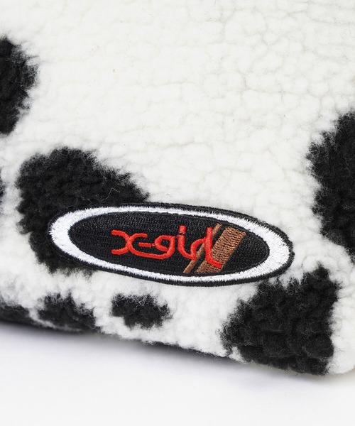 X-girl（エックスガール）の「DALMATIAN BOA TOTE BAG（トートバッグ・レディース・ホワイト/ブラウン・ONE SIZE）」の6枚目の写真