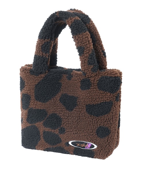 X-girl（エックスガール）の「DALMATIAN BOA TOTE BAG（トートバッグ・レディース・ホワイト/ブラウン・ONE SIZE）」の10枚目の写真