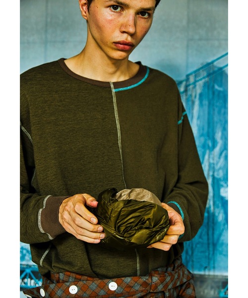 AlexanderLeeChang（アレキサンダーリーチャン）の「5050 POCKETABLE BIG TOTE（トートバッグ・メンズ・ネイビー/グレー/ブルー・ONESIZE）」の4枚目の写真