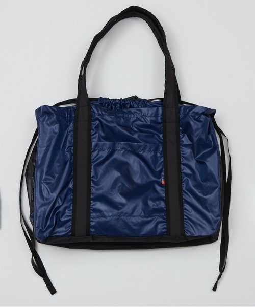 AlexanderLeeChang（アレキサンダーリーチャン）の「5050 POCKETABLE BIG TOTE（トートバッグ・メンズ・ネイビー/グレー/ブルー・ONESIZE）」の5枚目の写真