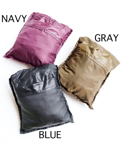 AlexanderLeeChang（アレキサンダーリーチャン）の「5050 POCKETABLE BIG TOTE（トートバッグ・メンズ・ネイビー/グレー/ブルー・ONESIZE）」の13枚目の写真