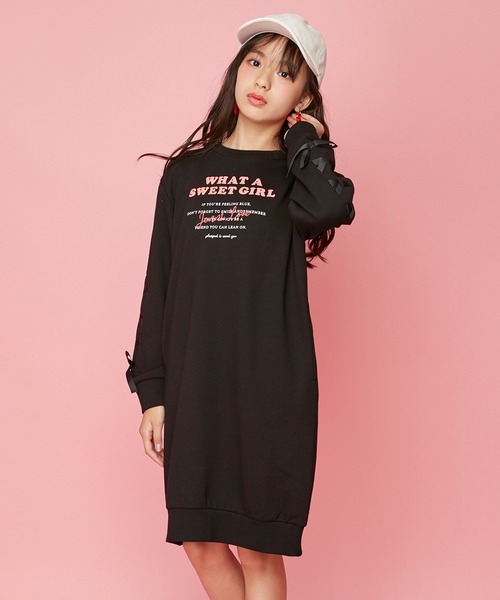 セール 袖レースアップトレーナーワンピ ワンピース Jenni Love ジェニィラブ のファッション通販 Zozotown