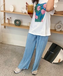 ISOOK | Check pleated pants / チェックプリーツパンツ（mako select）(その他パンツ)