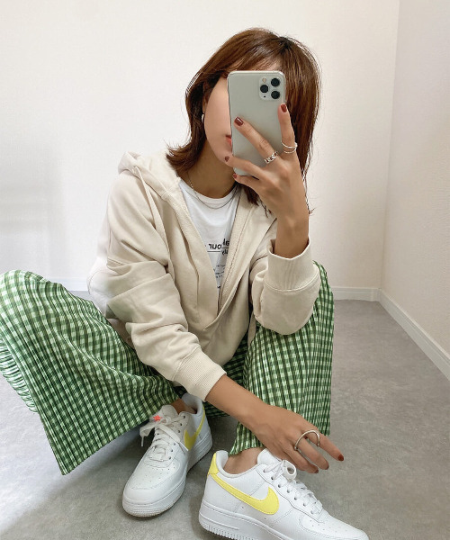 ISOOK（アイスー）の「チェックプリーツパンツ / チェックパンツ 柄パンツ カラーパンツ（その他パンツ・レディース・グリーン/ピンク/ブルー・FREE）」の8枚目の写真