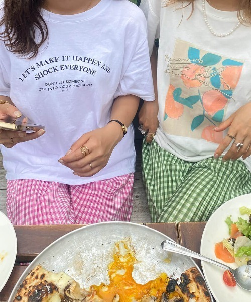 ISOOK（アイスー）の「チェックプリーツパンツ / チェックパンツ 柄パンツ カラーパンツ（その他パンツ・レディース・グリーン/ピンク/ブルー・FREE）」の14枚目の写真