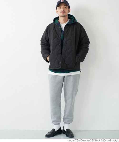DT♪ TOSCA キルティングクルーネックアウター 関税込 セール】 キルティング クルーネックジャケット （ブルゾン