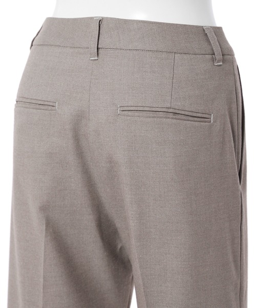 CLEARIMPRESSION (クリアインプレッション)の「【洗えるセットアップ】TRサキソニー起毛ストレートパンツ(スーツパンツ・レディース・ブラック/モカ・11号/9号/7号)」の6枚目の写真