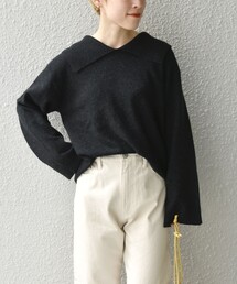 SHIPS any | SHIPS any: ビックカラー ロングスリーブ ニット プルオーバー◆(ニット/セーター)