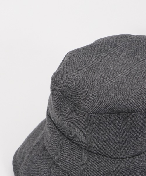 axes femme(アクシーズファム)の「リボン付きバケットハット(ハット・レディース・ブラック/グレー・MEDIUM)」の8枚目の写真