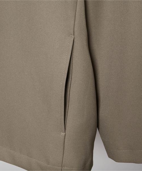 MONO-MART(モノマート)の「【セットアップ】ビッグシルエット スタプレ ポリツイル ノーカラージャケット&イージータックテーパードパンツ(セットアップ・メンズ・ブラック/ネイビー/ブラウン/モスグリーン/グレー系その他/グレイッシュベージュ・M/L)」の16枚目の写真