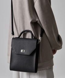 CLEL | 【CLEL】Smooth Leather Square Shoulder Bag / スムースレザースクエアショルダーバッグ ネックポーチ(ショルダーバッグ)
