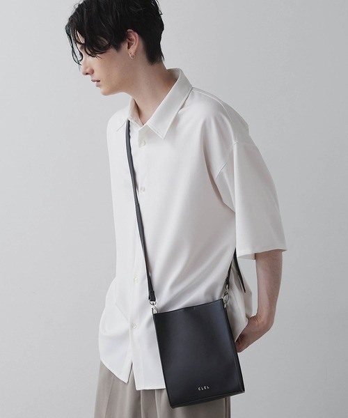 CLEL】Square Shoulder Bag / 合皮スクエアショルダーバッグ