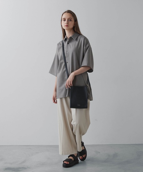 CLEL】Square Shoulder Bag / 合皮スクエアショルダーバッグ