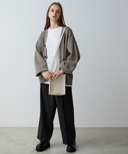 CLEL】Square Shoulder Bag / 合皮スクエアショルダーバッグ